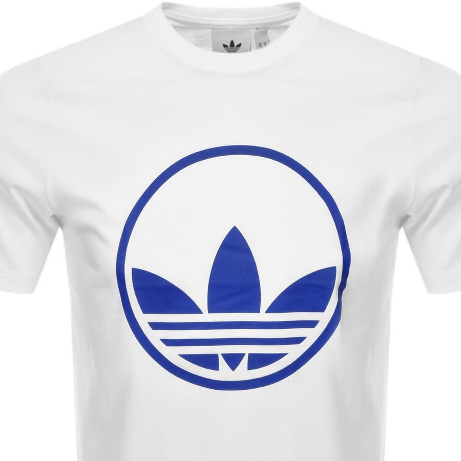 Alternative Image for Productadidas Originals Circle Trefoil T Shirt White2